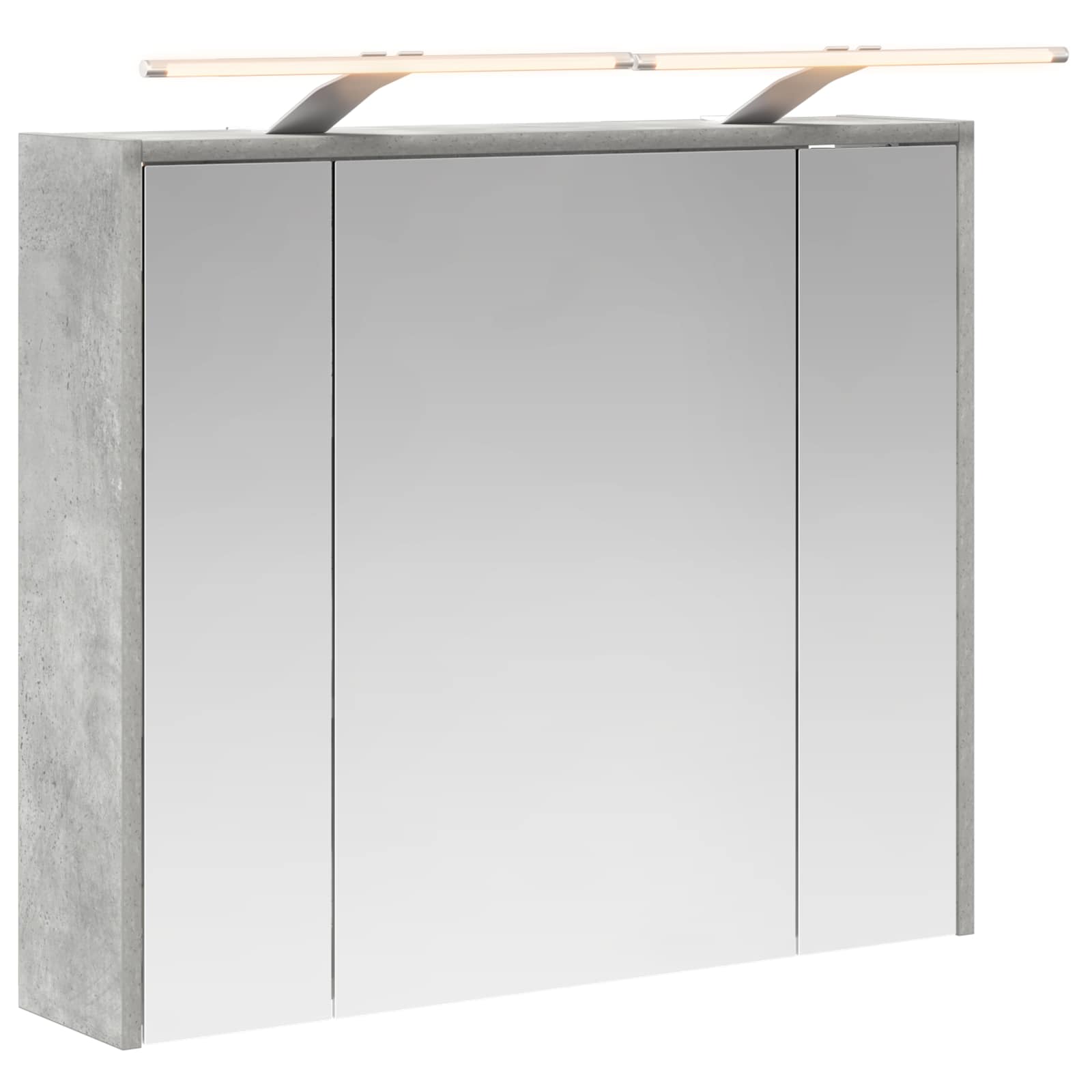 Badezimmerspiegelschrank Betongrau 73,5 X 16 X 62,5 Cm Vidaxl