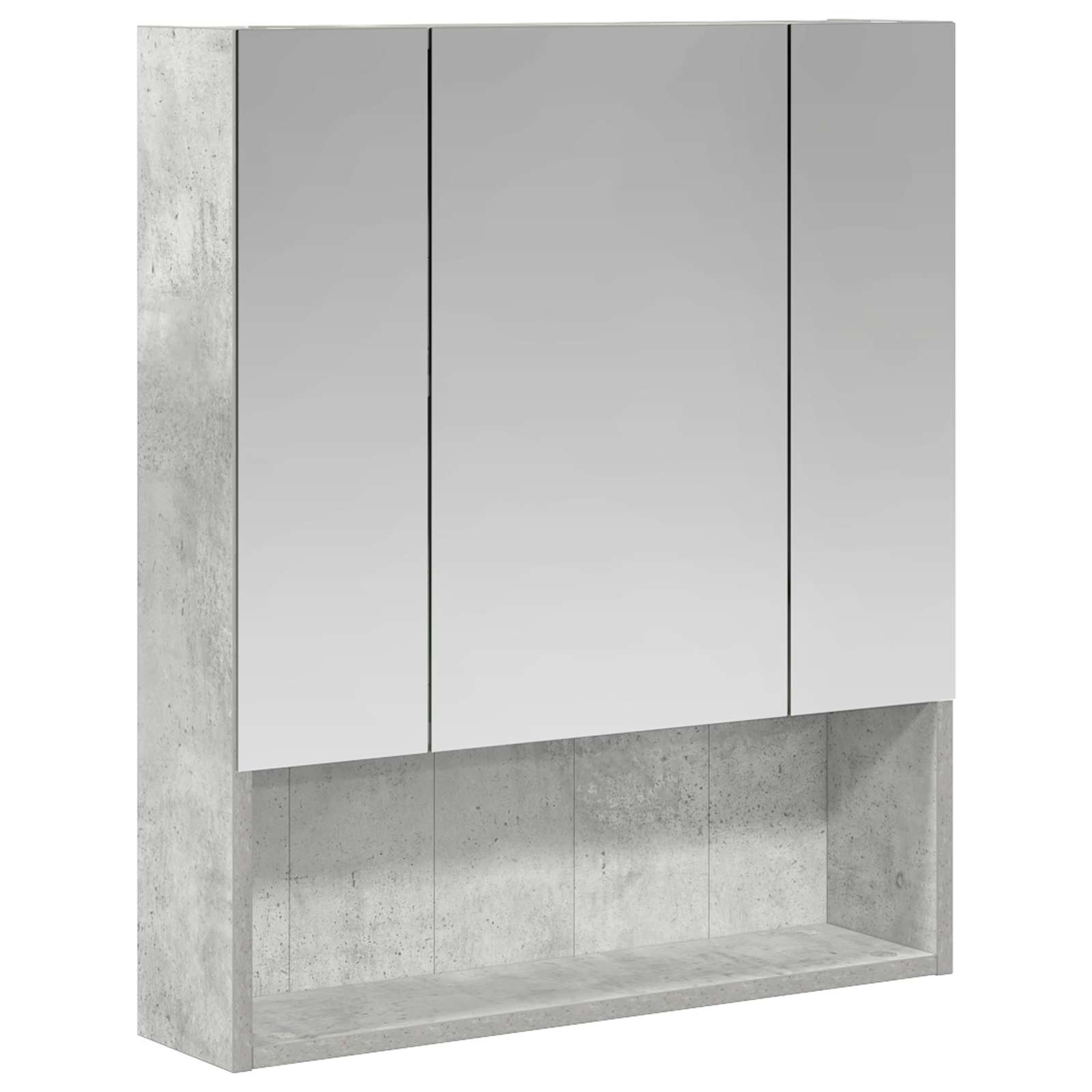 Badezimmerspiegelschrank Betongrau 60 X 14,5 X 70 Cm Vidaxl