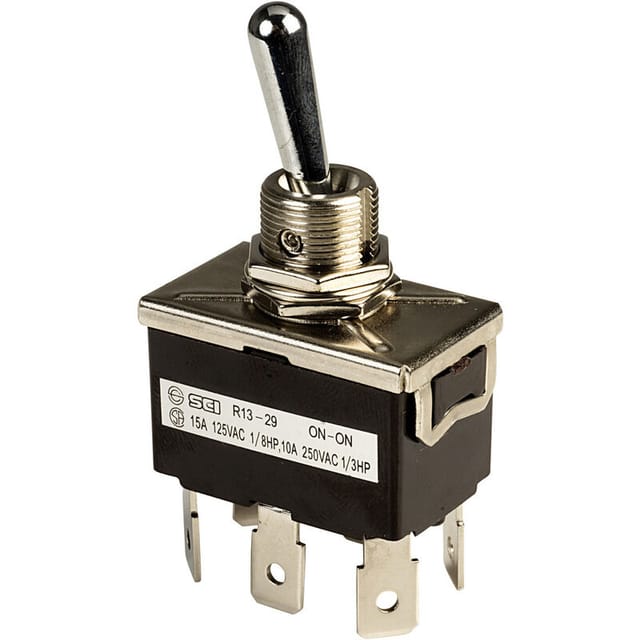SCI - R13-29B Kippschalter 250 v/ac 10 a 2 x Ein/Ein rastend 1 St.