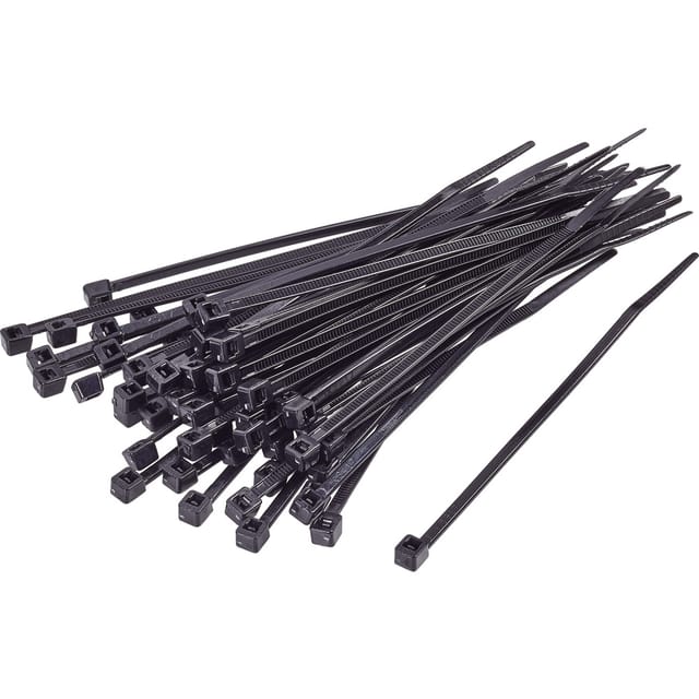 1592799 TC-CVR150BK203 Kabelbinder 150 mm 3.60 mm Schwarz UV-stabilisiert 100 St. - Tru Components