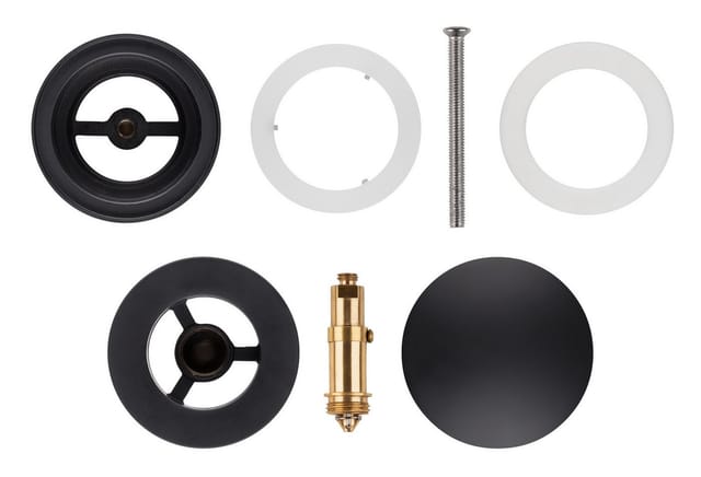 Cornat - Druckknopf-Ablaufventil Noir round schwarz Druckknopf-Ablaufventil