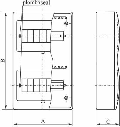 Elektro-plast Rn-24/b Fala 2x12 Verteilerkasten Weiß