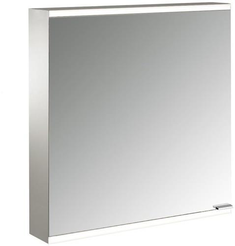Ec Lichtspiegelschrank Prime 2 06221 Aufputz, Anschlag Li 600 Mm Alu.