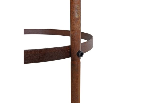 Rankhilfe Ranksäule Rankgitter 200cm Edel-Rost Rankobelisk Rosenturm Rankgestell