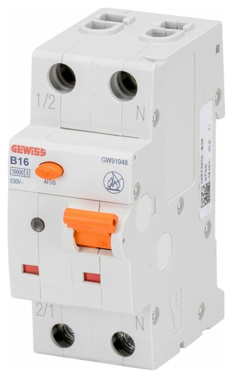 Gewiss Afdd Mit Leitungsschutzschalter 1p+n B16 6ka 2m, Gw91908