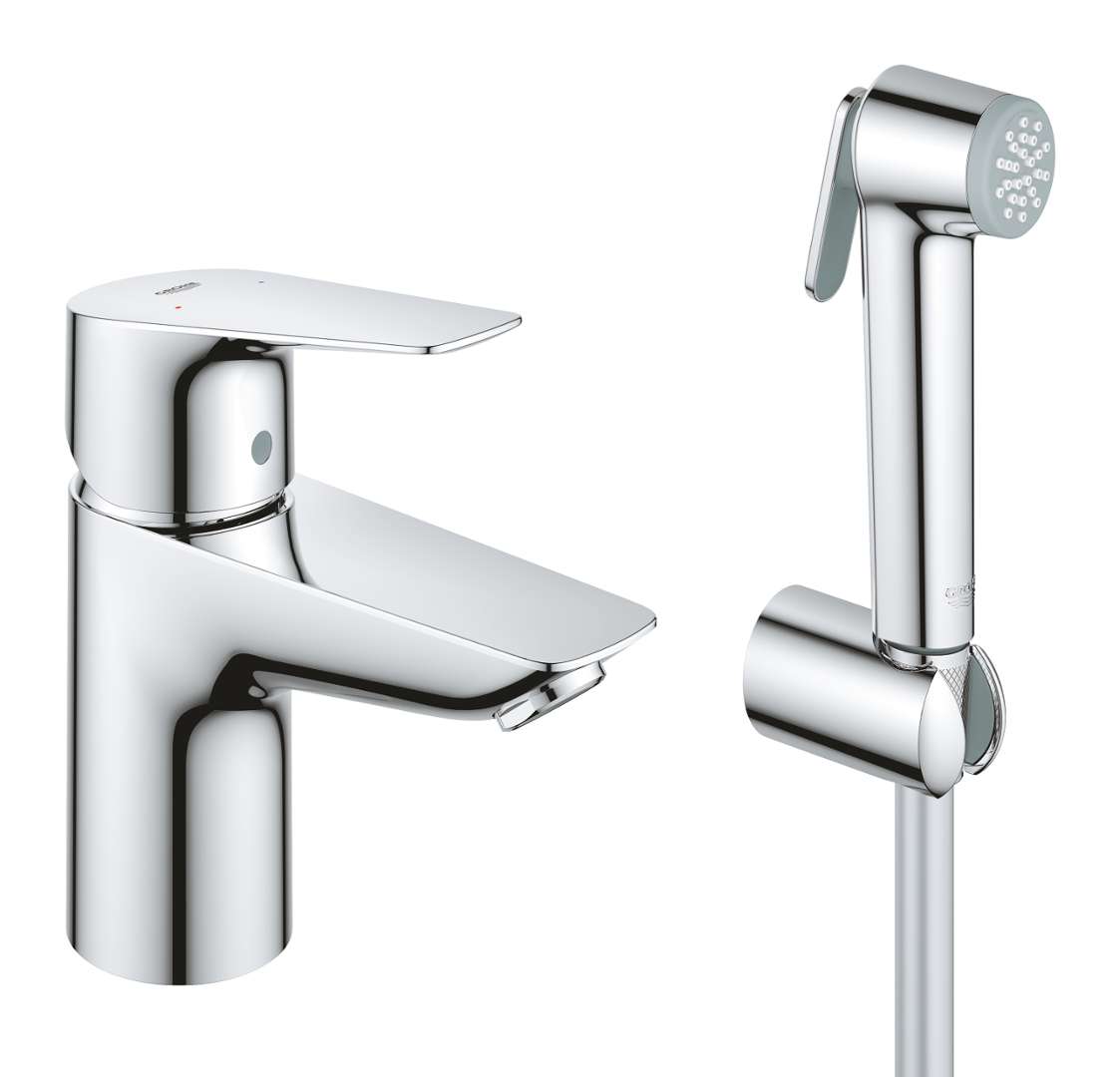 Grohe Bauedge - Waschtischarmatur Mit Bidetbrause, Chrom 23757001