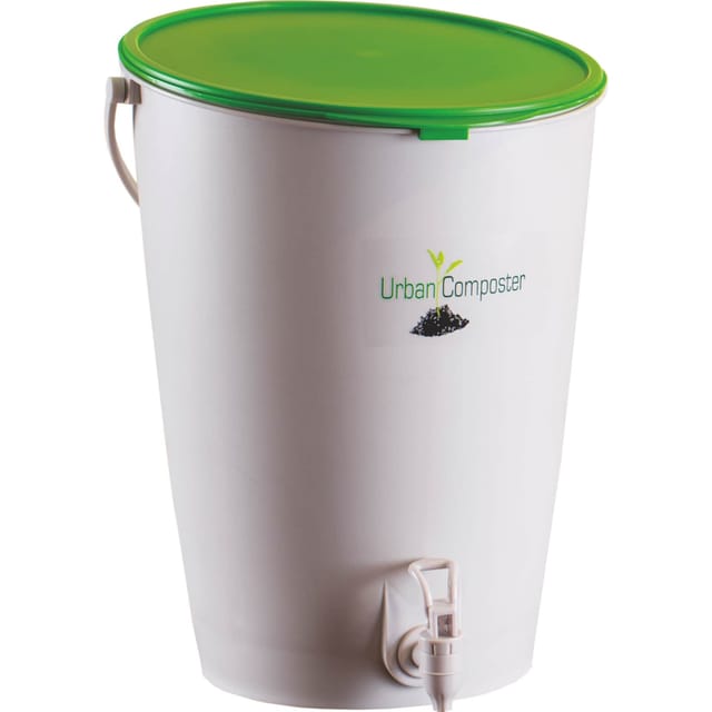 Garantia - Urban Komposter 15 Liter grün, inkl. Deckel und Kompostspray