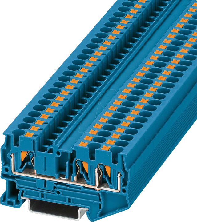 Phoenix Contact 3211775 Durchgangsklemme 6.2 mm Schnellanschluss Blau 1 St.
