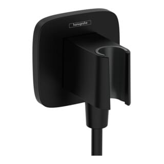 Hansgrohe - Fixfit - Wandanschlussbogen mit Brausehalter, schwarz matt 26887670