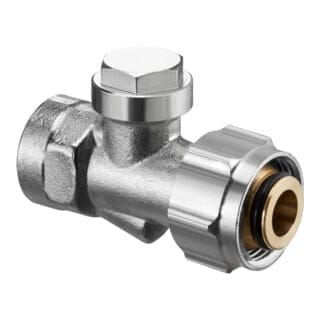 Oventrop - Absperrverschraubung Combi 3 vernickelt durchgang Rp1/2"xG3/4" 1016166