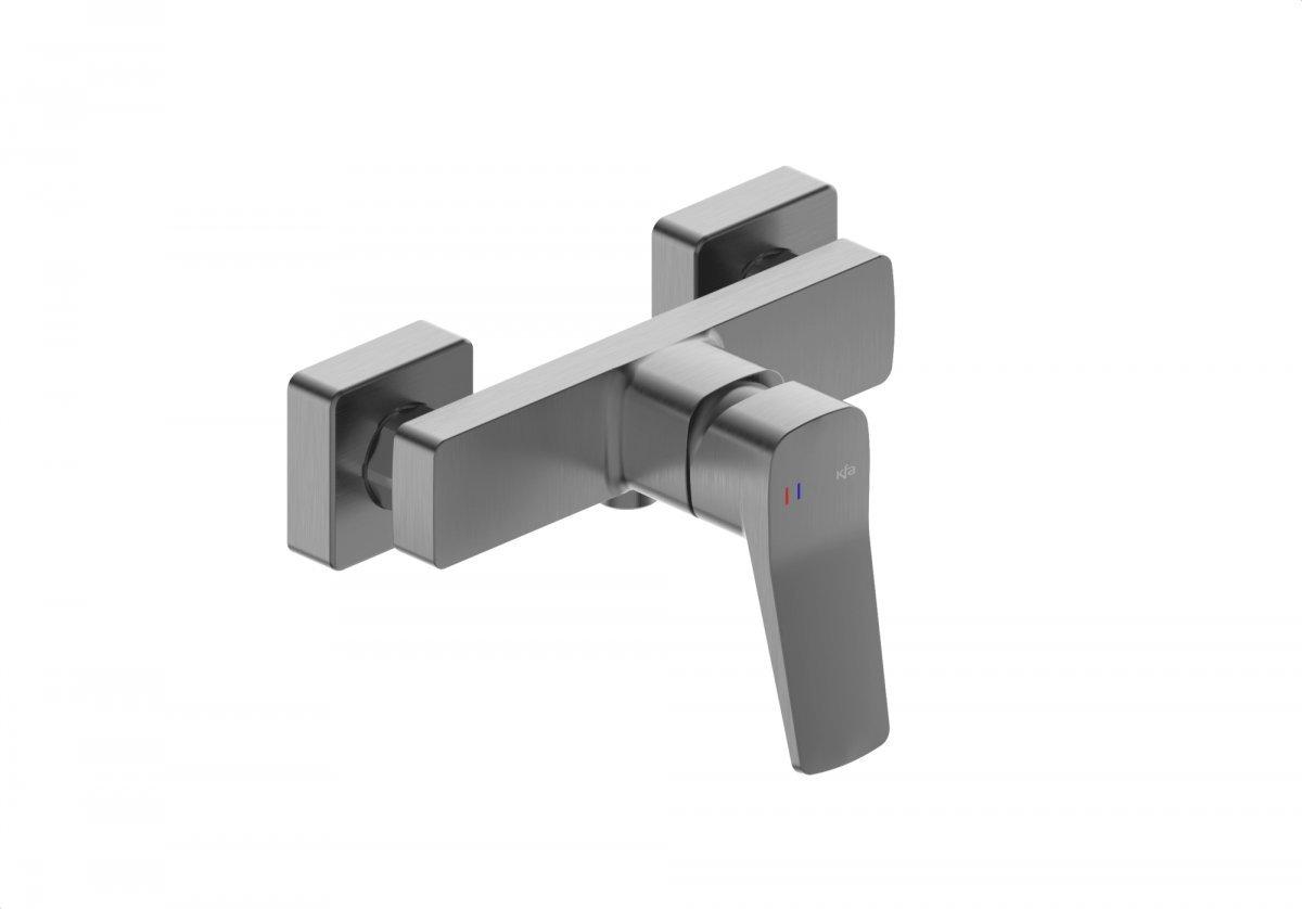 Duscharmatur Kfa Malaga Gun Metal Grau Messing 150 Mm