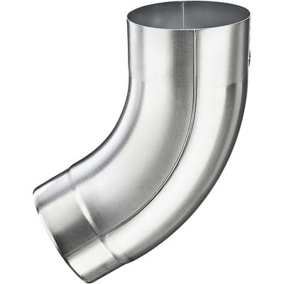 Gromo - grömo zink Rohrbogen titanzink 60° ø87 mit Einzug, 62027