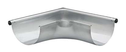 Gromo - grömo alu Rinnenwinkel aluminium halbrund gezogen Außeneck 280 mit Einsteckschlitz, 84302