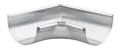 Gromo - grömo alu Rinnenwinkel aluminium halbrund gezogen Inneneck 250 mit Einsteckschlitz, 84306