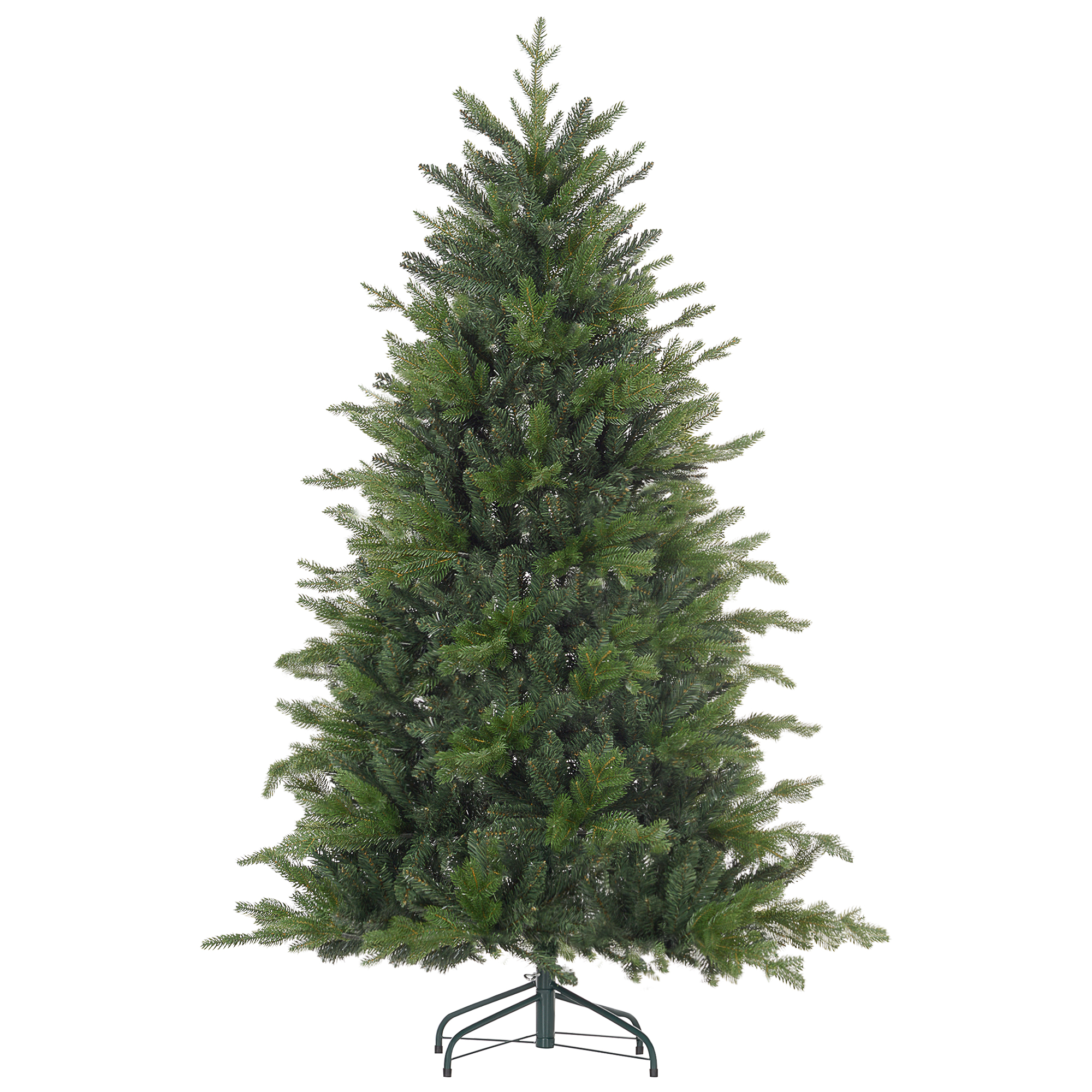 Künstlicher Weihnachtsbaum, 180 Cm, 1821 Zweige, Metallfuß, Grün