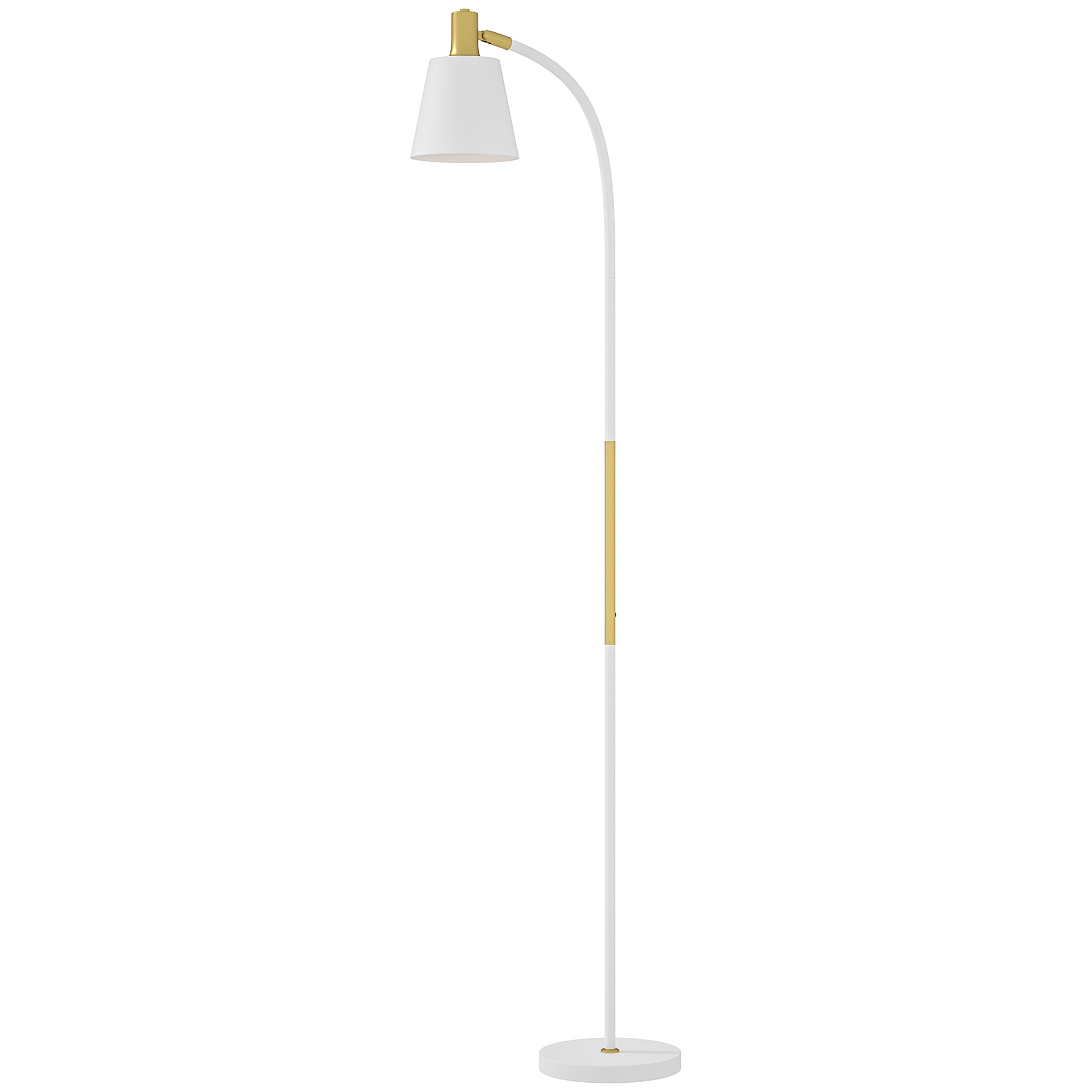 Höhenverstellbare Stehlampe Für Das Wohnzimmer, Höhenverstellbar 127–160 Cm, Mit Schalter, E27-fassung, Weiß