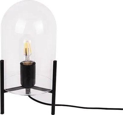 Leitmotiv Tischlampe Glass Bell Schwarz 30 Cm