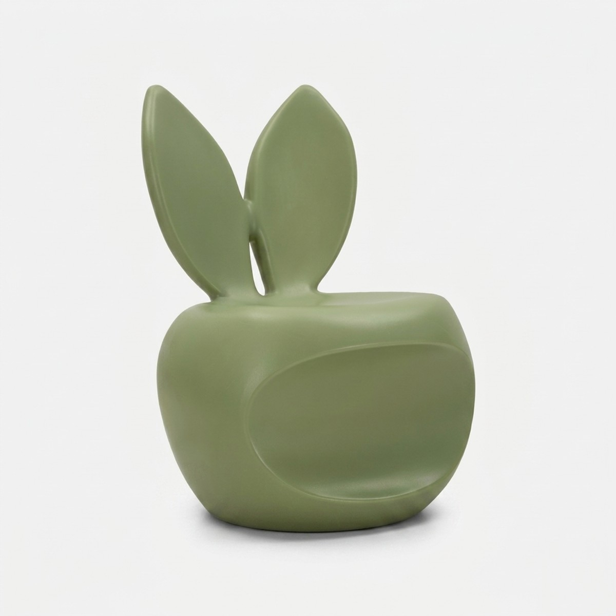 Designstuhl Für Innen- Und Außenbereich Aus Polyethylen Bunny - Dunkel Grün