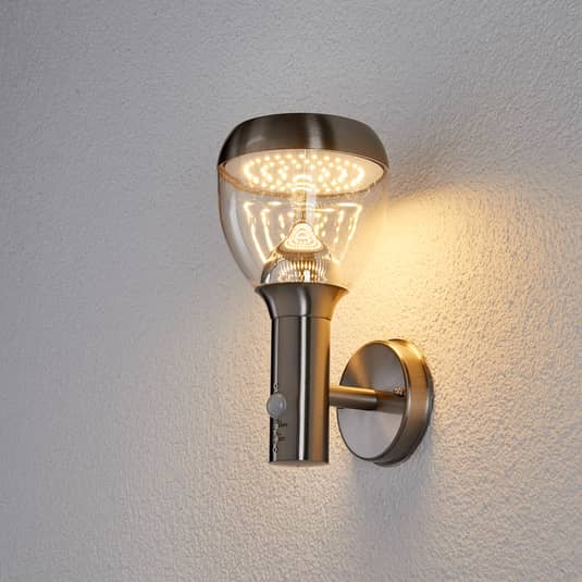 [gebraucht] B-ware Lindby Sensor Außenwandleuchte Außen Wandleuchte Lampe Leuchte Etta Edelstahl Led