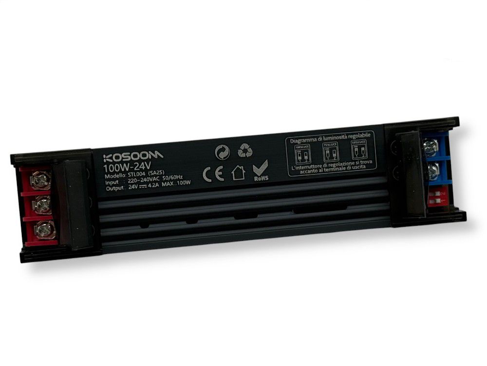 Kosoom Sa25 Mini Slim Schaltnetzteil 24v 100w 4,16a Dimmbar Ip20 Mit Helligkeitsregelung