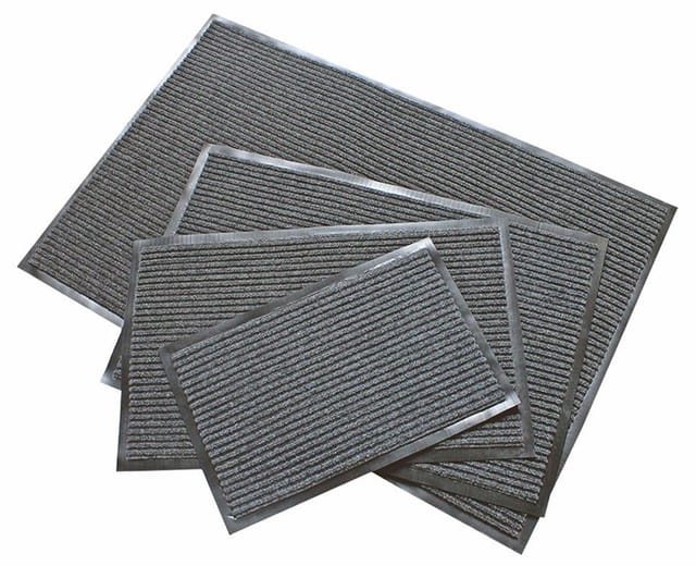 Spetebo - Schmutzfangmatte grau - 90 x 60 cm - Fußmatte Fußabtreter Türmatte Außen