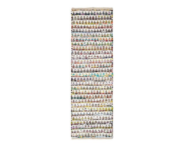 Homescapes - Bunter handgewebter Chindi-Teppich aus Baumwolle, 66 x 200 cm