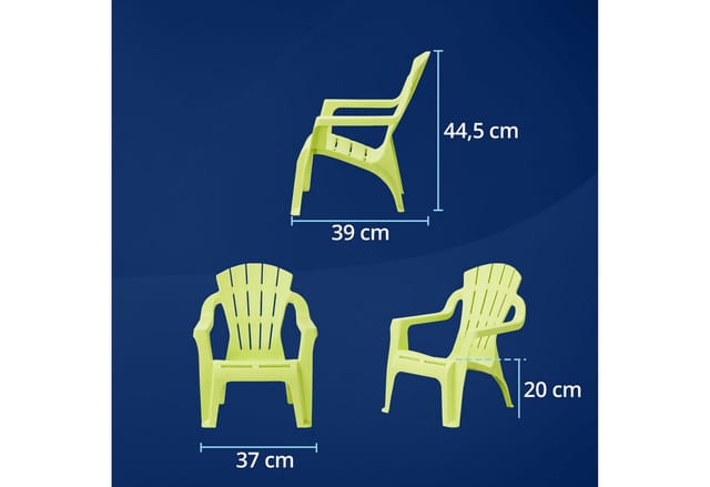 Sunnydays - Kinder-Deckchair, lime green Mini-Selva