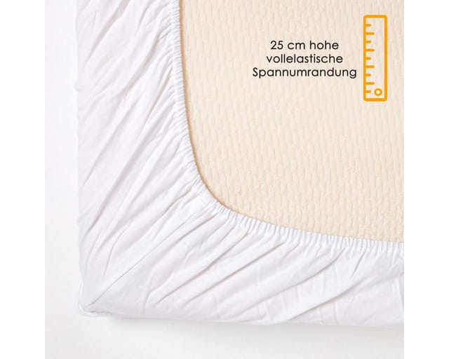 Gesteppter Matratzenschoner, 90 x 190 cm - Homescapes