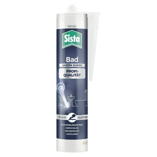 Bad Sanitär-Silikon Herstellerfarbe Weiß sbpwh 280 ml - Sista