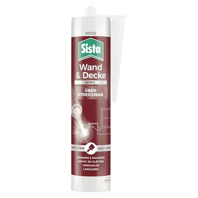 Sista - Wand & Decke Acryl Herstellerfarbe Weiß shpwh 280 ml