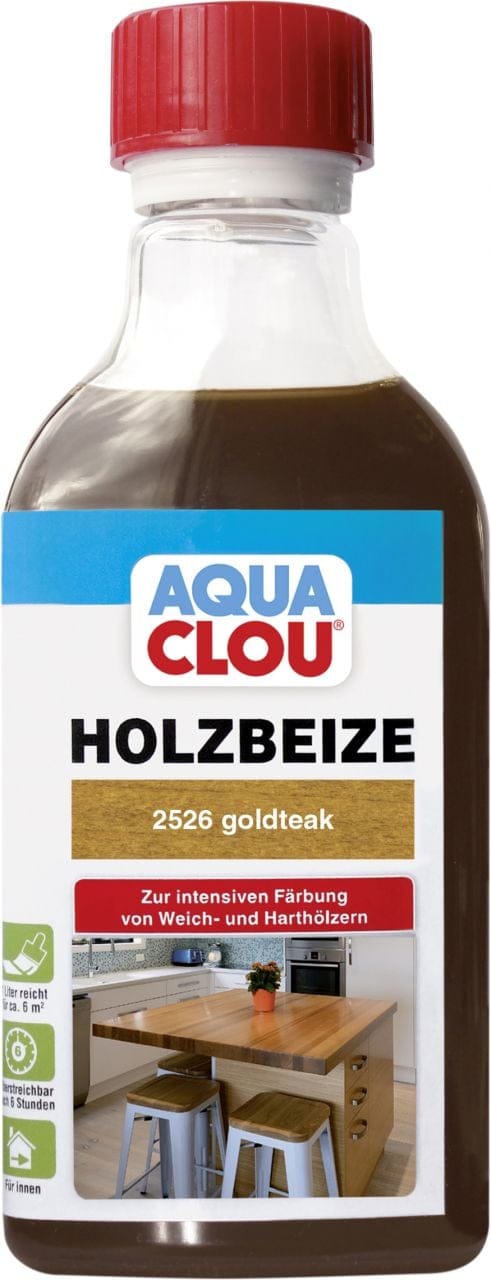 Aqua Clou Holzbeize 250 ml, goldteak Beize Beizen Holz Innen