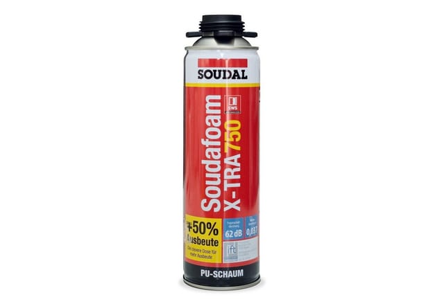 PU-Pistolenschaum Soudafoam Gun X-tra 750 B2 500ml 114495 - Soudal