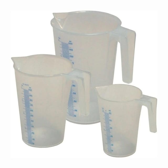 Messbecherset 0,5 / 1 / 2 l 3-teilig pp