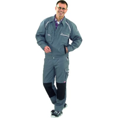 Bundjacke Canvas 320 Größe 54 grau/schwarz