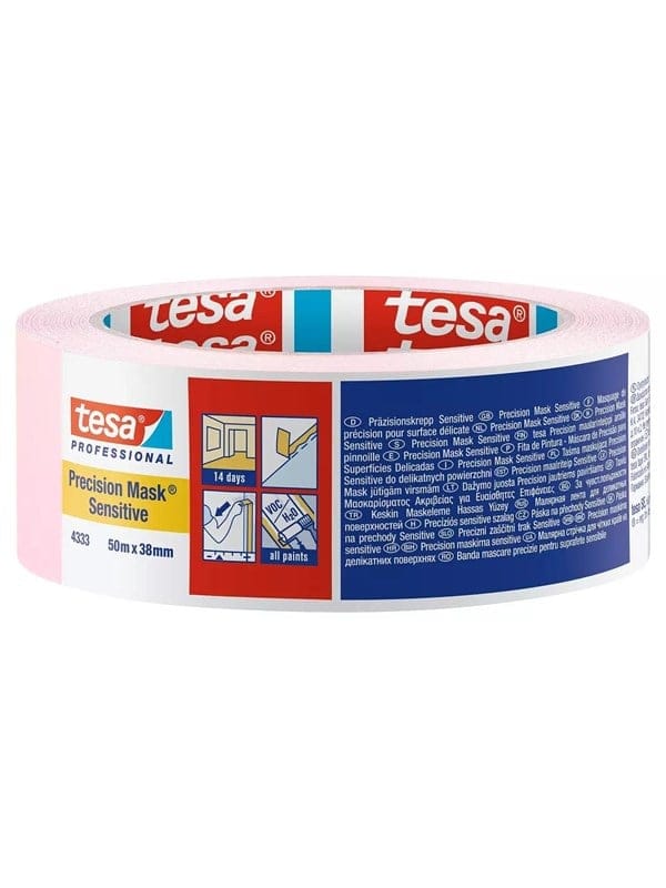 Tesa - precision sensitive 04333-00020-02 Kreppband Präzisionskrepp® Hellrosa (l x b) 50 m x 38 mm 1 s