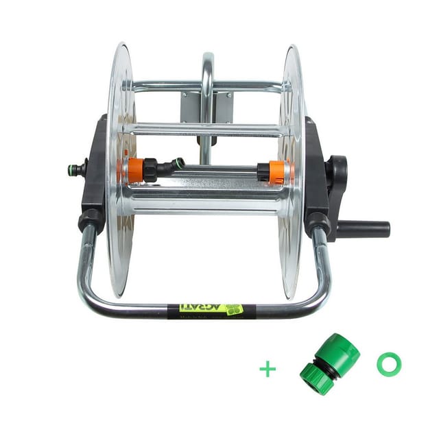 Agrati - Mobiler Schlauchhalter 1/2' 50m zincanto