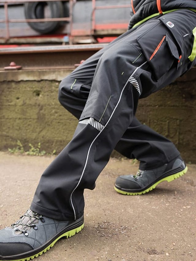 Bundhose Terrax Workwear Gr.48 schwarz/limette terrax