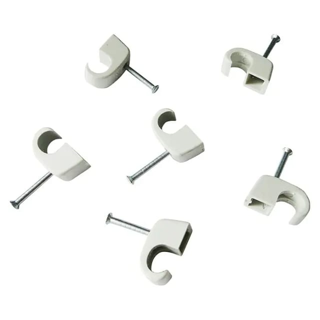 OBO - Nagelschellen 4-7 mm mit 25 mm Stahlnagel, 100 Stück Nagelschellen