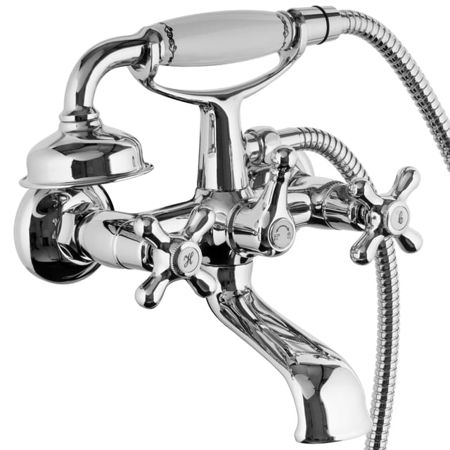 Design retro nostalgie Wannenarmatur mit Handbrause - Paulgurkes