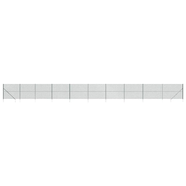 Maschendrahtzaun mit Bodenhülsen Grün 2,2x25 m vidaXL