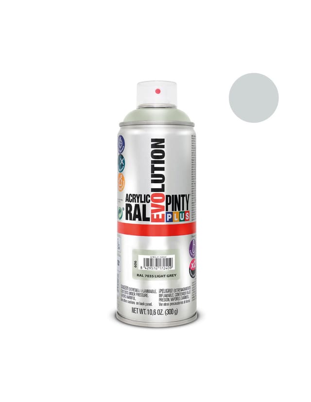 PintyPlus Evolution Sprühfarbe ral 7035 Leuchtgrau 520 ml