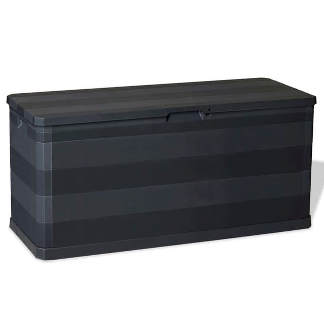 Gartenbox Schwarz 117×45×56 cm - Vidaxl