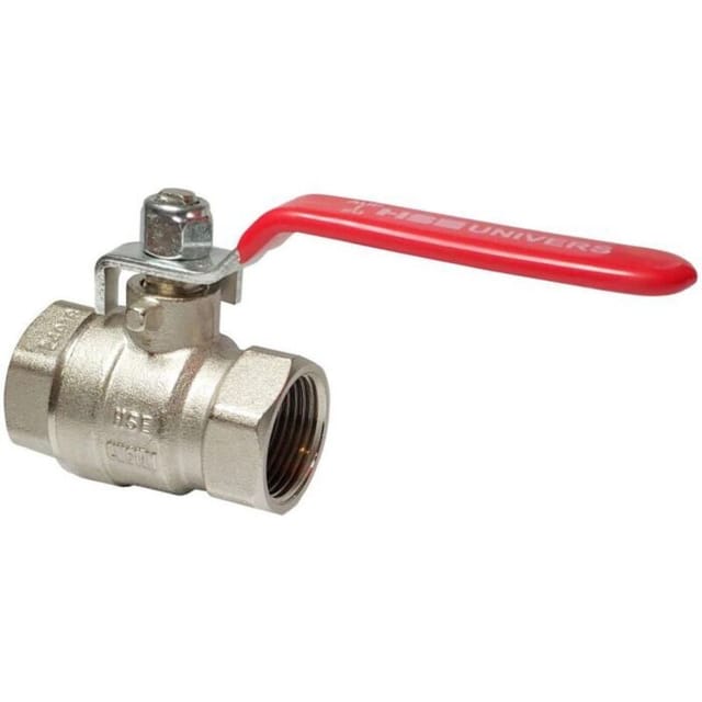 Premium - Hermann Schmidt Heizungs-Kugelhahn 1/2' Messing verchromt, mit Hebelgriff, pn 40