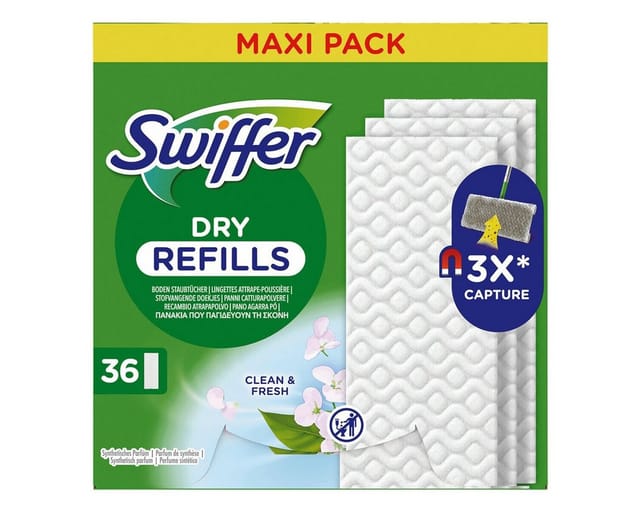 Swiffer Trocken Wischtücher Nachfüllpackung 36er mit Duft