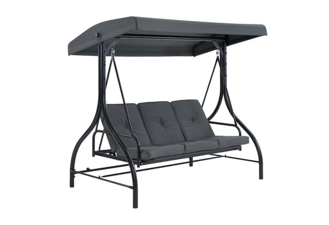 3-Sitzer Hollywoodschaukel mit Liegefunktion, outdoor wetterfest 4088 - Mcombo