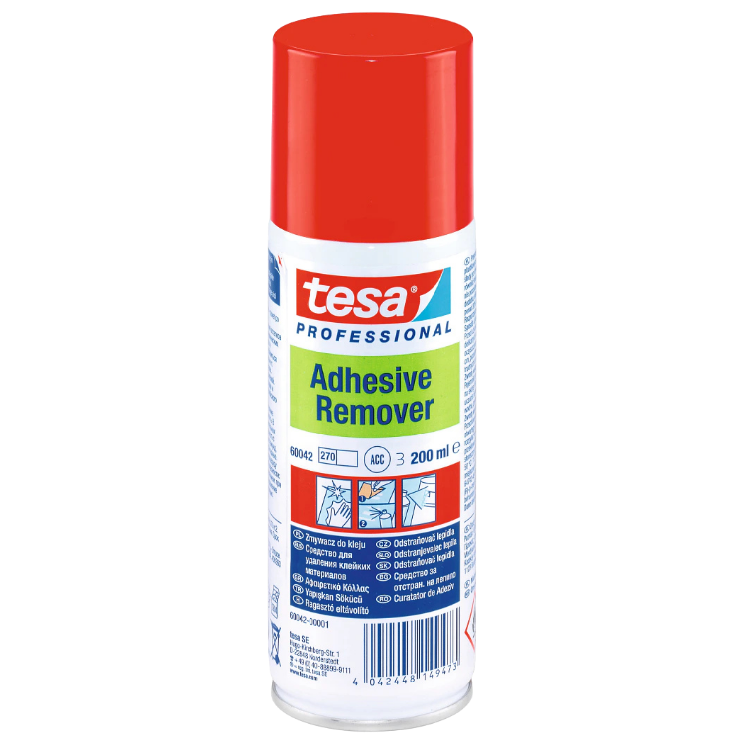 Tesa Spray-entferner Zum Entfernen Von Klebeetiketten, Aufklebern Und Klebebändern 200 Ml
