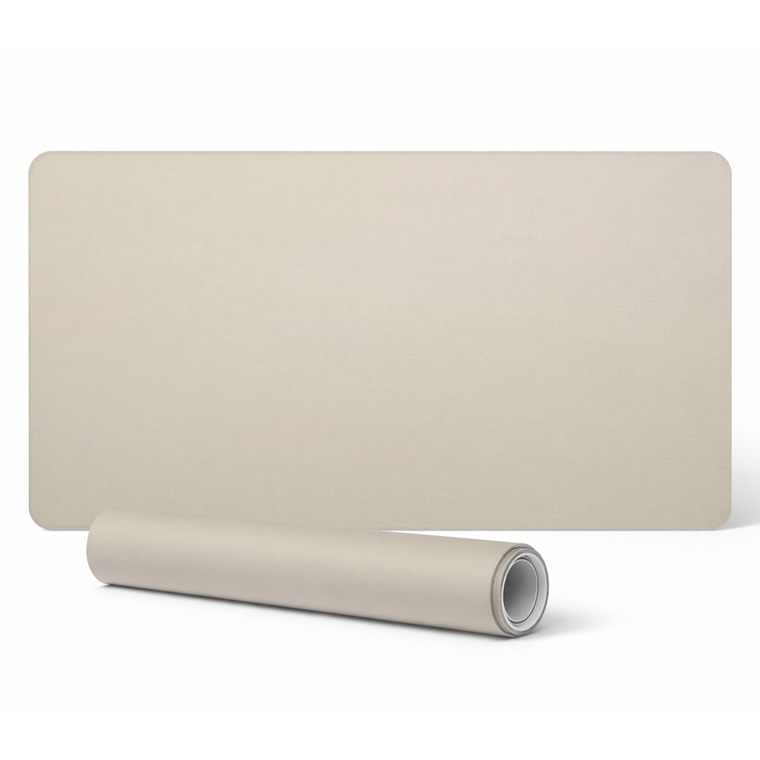 Rutschfeste Schreibtischunterlage Mit Aufdruck, Beige, 120 X 60 Cm