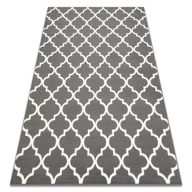 Teppich bcf Morad trelis Marokkanisches Spalier - anthrazit, grau grey 300x400 cm