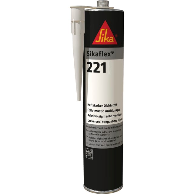 Flex-221 Witterungsbeständiger haftstarker Dichtstoff, 300ml, hellgrau - Sika