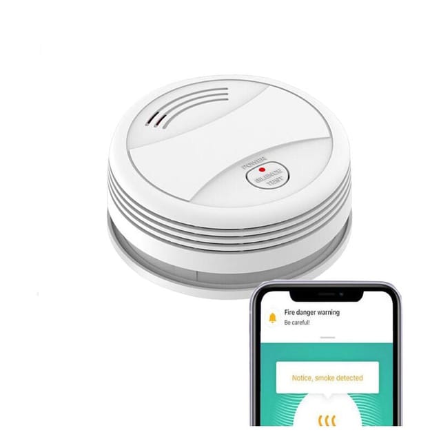 Smart WIFI Détecteur de fumée Détecteur WiFi Détecteur de fumée Détecteur de fumée